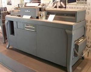 The Hollerith punched card reader and punch machine